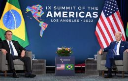 ”I came (to power) through democracy. And I am certain that I will also leave it democratically,” Bolsonaro told Biden, although there was no handshake