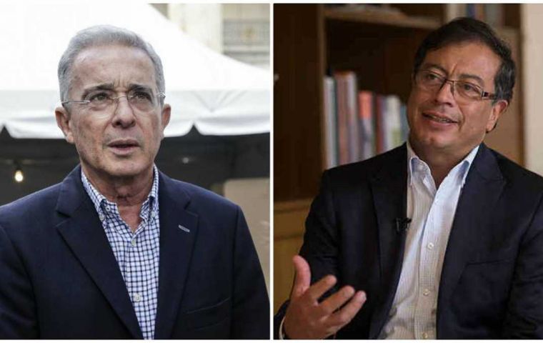 Pero and Uribe have exchanged bitter accusations from their Senate benches