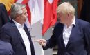 Boris Johnson and president Fernandez during their tête-à-tête meeting in Baviera on the margins of the G7 summit 