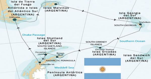 Argentina protests the designation of Protected Areas in South Georgia and South Sandwich Islands - Vimarsana News