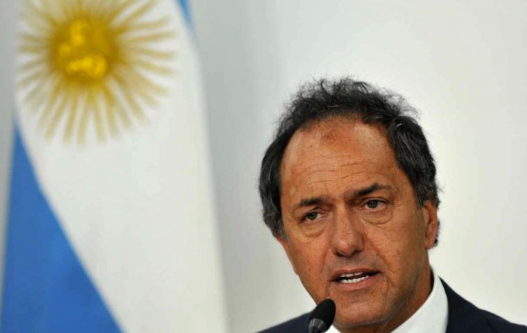 Scioli is playing an increasingly active role in the Alberto Fernández administration.