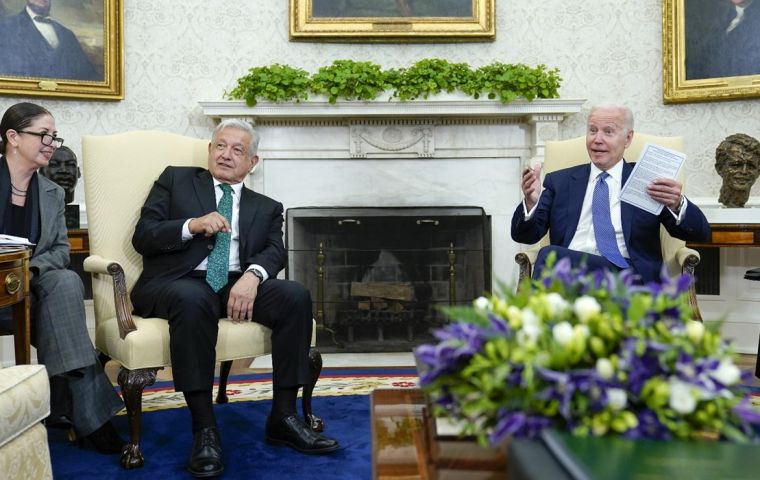 It was comfortably accepted that China would be the world's factory, with the fallacious idea that, because of globality, we could import whatever we needed, AMLO told Biden
