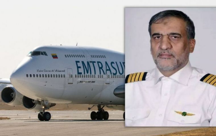 Among those still banned from leaving the country was the airplane's captain, the Iranian Gholamreza Ghasemi.