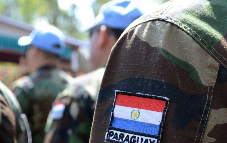 The lawmakers were interested in training facilities for Paraguayan troops carrying out UN peacekeeping operations with US funding