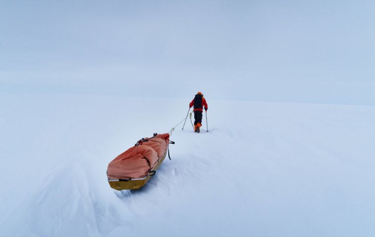 The three explorers are Kiwi Laura Andrews, 28, Norwegian Marthe Brendefur and Mike Dawson, 35, who has previously been involved with the Trust.