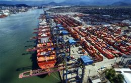 The Port of Santos had a cargo throughput of 62 million tons in the first half of this year.