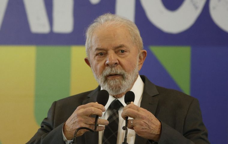 The former leftwing President insisted the judiciary was not against corruption but just “against Lula.” Photo: AFP
