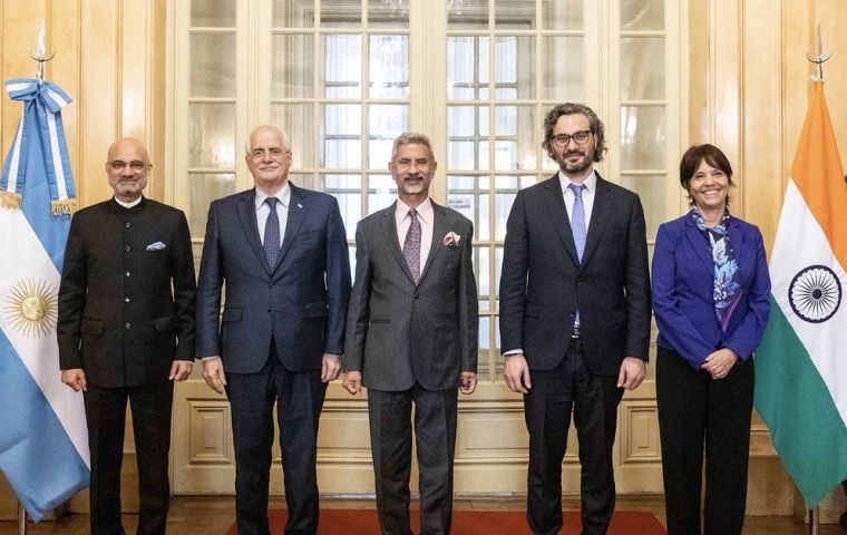 Minister Dr. S. Jaishankar's presence in Argentina, was a reciprocal gesture by India following the visit of Argentine Minister Santiago Cafiero last April