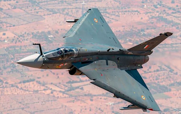 A potential contract for 12 LCA Tejas could be curtailed given the British embargo on arms sales to Argentina