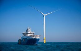 “This is very exciting after five years of work to have full commercial operations at the world's largest offshore wind farm.”