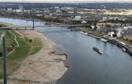 Low water levels on the Rhine River in Germany have disrupted supply chains, as some ships were unable to traverse the waterway fully loaded
