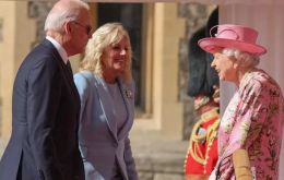 US President Joe Biden and First Lady Jill Biden with the Queen at Cornwall 