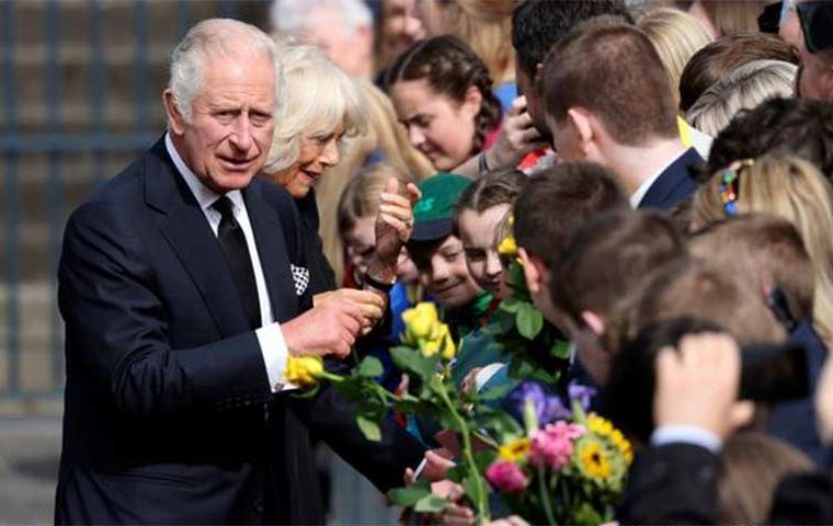  Following the Queen's death at Balmoral in Scotland, services took place in Edinburgh, before the King travelled to Northern Ireland on Tuesday