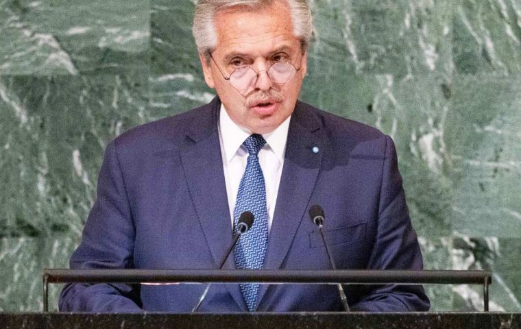 “Malvinas Islands are Argentine national territory and are illegally occupied by the United Kingdom, since almost 190 years,” president Fernandez said in his speech to the United Nations Assembly