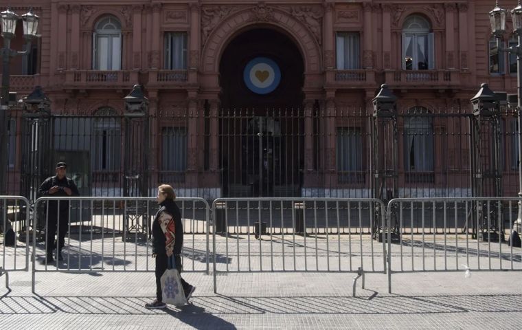 President Fernández had already left Casa Rosada at the time of the calls