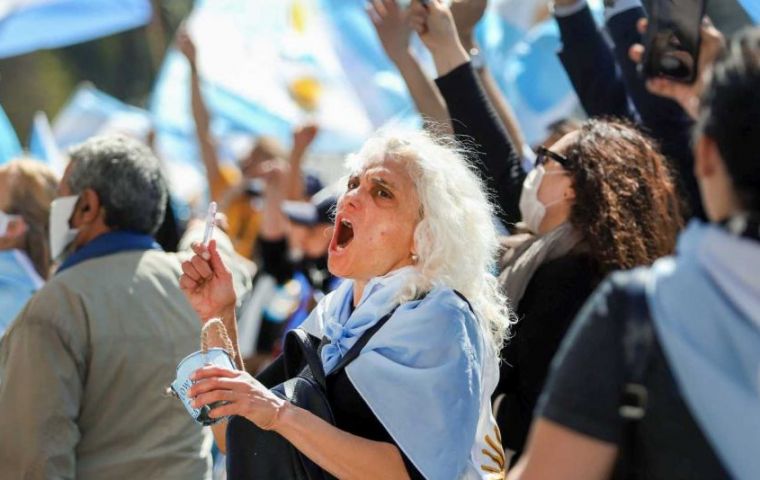 Basile insists she demonstrated for equality before the law and denied any connection with the attempted murder against CFK