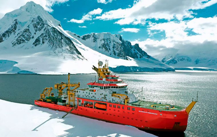 RRS Sir David Attenborough completed ice trials on its maiden voyage to Antarctica