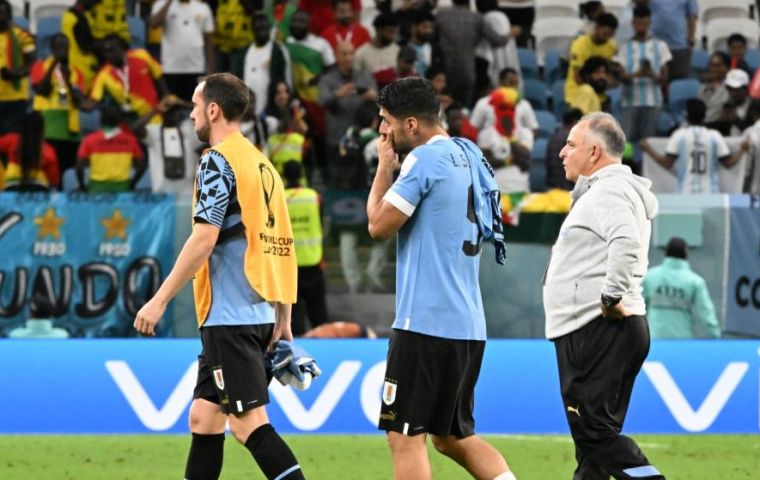 Uruguay joined Ecuador as the other South American team making an early departure from Qatar 