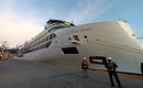The Viking Polaris docked in Ushuaia, belongs to Viking cruise company and has three main branches with operations in Rivers, Oceans and Expeditions