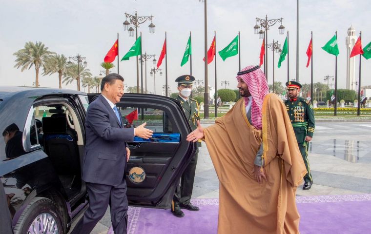 Beijing is “a strategic partner and sincere friend” that would play a constructive role in the Middle East. Photo: SAUDI PRESS AGENCY