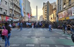 Given the fences around the obelisk, fans in Buenos Aires are on alert regarding their celebration plans in case Argentina win the World Cup next Sunday