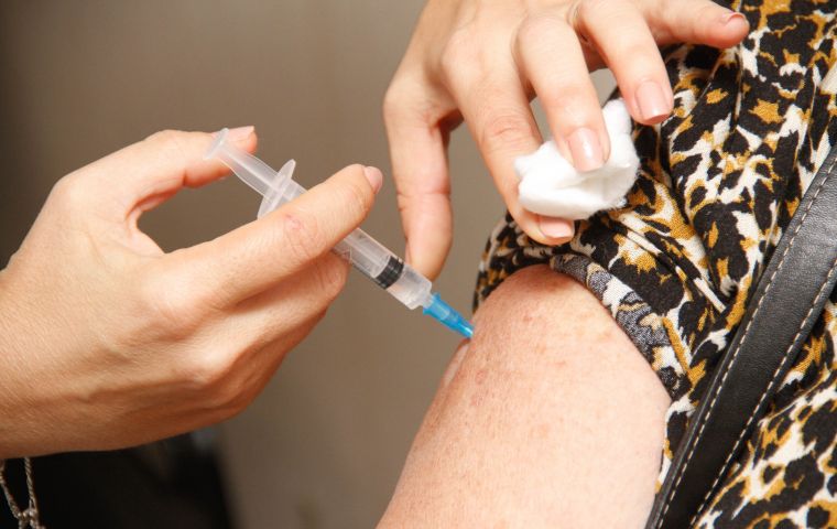 Salinas said Uruguay has enough supply of the Pfizer vaccine 