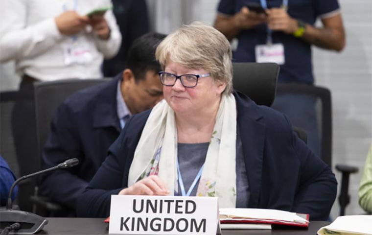 Environment Secretary Thérèse Coffey urged countries to join the more than 120 nations who already support the pledge to protect 30% of the ocean by 2030.