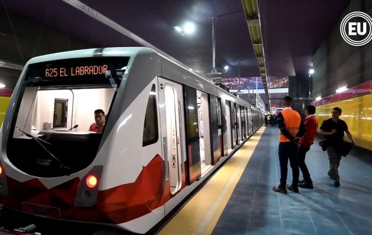 Quito opens first subway line in a peculiar way — MercoPress