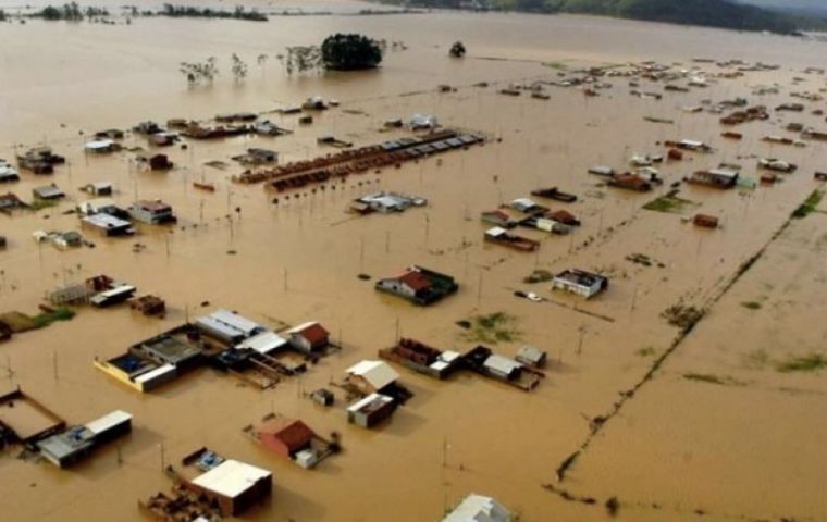 Rains in recent days in southern Brazil are caused by the La Niña phenomenon