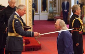 After being knighted in 2018, Barry Gibb wished Charles would one day become king

