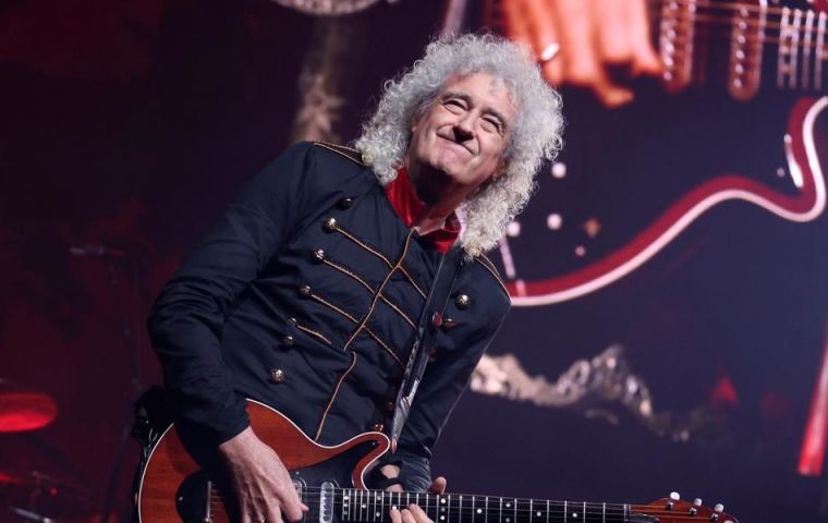 Doctor Brian May was chosen for his contributions to music and charitable works
