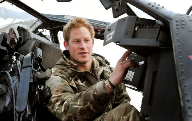 Prince Harry in the cockpit of an Apache attack helicopter at Camp Bastion, Afghanistan (Picture: MOD).