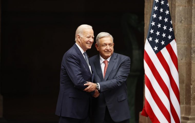 “I wish we could focus on just one region, but we focus on multiple regions,” Biden told López Obrador 