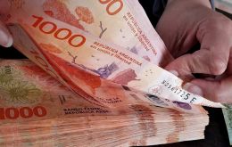 The AR$ 1,000 banknote is worth less than US$ 3
