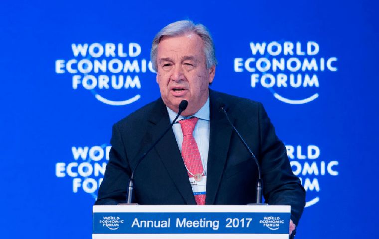 Guterres said a number of issues, including food production and Russia's invasion of Ukraine, are “piling up like cars in a chain reaction crash.”