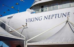 The Neptune has a small hydrogen fuel system, making it the “first ship in the cruise industry to test the use of hydrogen power for on-board operations.”