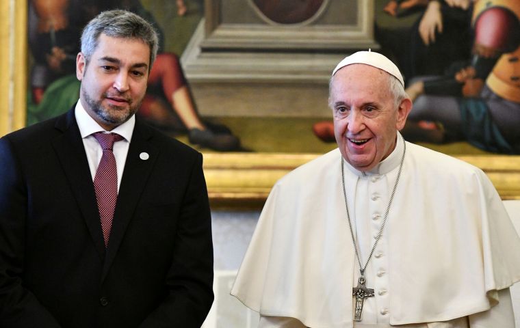 A previous audience between Francis and Abdo had taken place in 2018