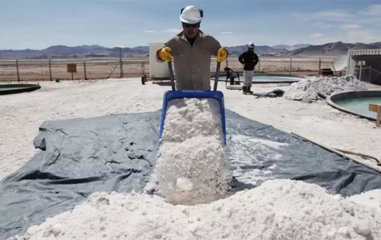 Lithium exports grew 220% interannually