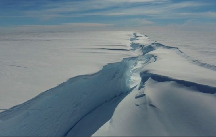 “It is necessary to monitor when the icebreaker Irizar passes by that [the ice floe] is at a prudent distance,” Marinsek explained 