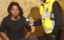 The convicted Mapuche rebel was in a visible state of drunkenness when he was arrested