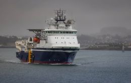 The new vessel arrived at HMNB Devonport on Monday. Photo: Royal Navy