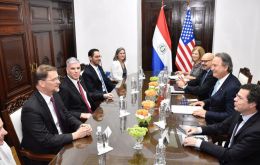 Candice Welsch met with US Ambassador Marc Ostfuield and Seprelad Deputy Minister Carmen Pereira Bogado among other local authorities