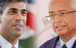 PM Sunak and Mauritius PM Jugnauth 