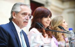 “We built democracy, we live in freedom, let us achieve equality,” President Fernández said