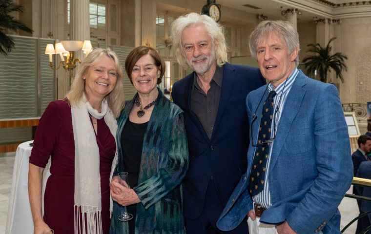Joanna Bound, Hon Alexandra Shacklerton, Sir Bob Geldof KBE and Mensun Bound during the Global Irish Diaspora Awards