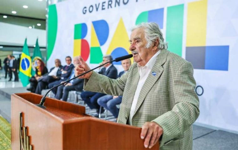 “It is not about being right or left, it is about not being stupid,” Mujica told attendees of a conference in Brasilia