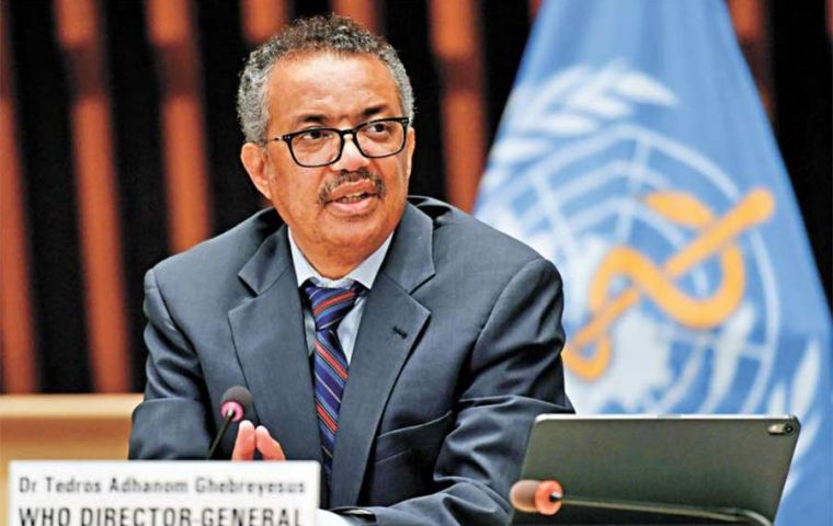 Tedros was critical of China's withholding information on the virus
