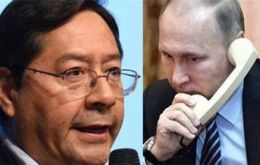 Russian authorities insisted the conversation was held at Bolivia's initiative