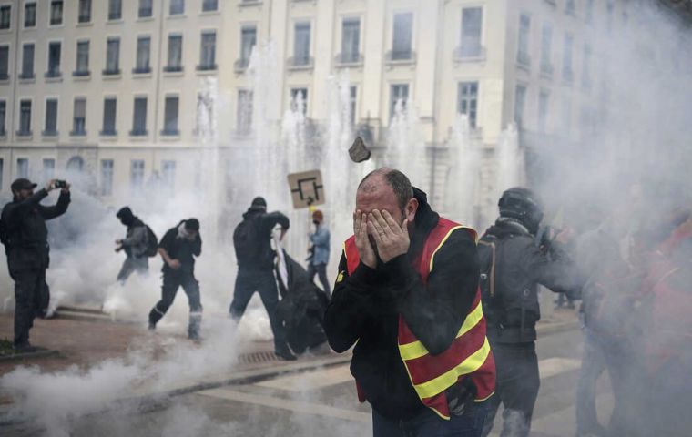 The trip to Paris and Bordeaux had been due to begin this Sunday. Both cities were caught up in violence, some of the worst since demonstrations began in January.