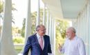 Lula (right) and Vice President Alckmin worked Friday at the presidential residence